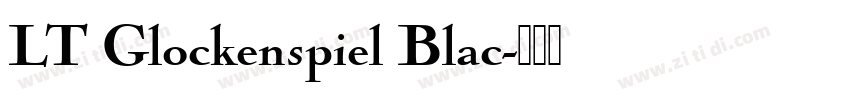 LT Glockenspiel Blac字体转换
